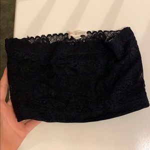 Black lace bandeau